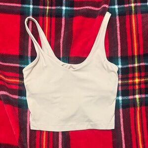 Lululemon sports bra size 2 Beige Cropped Tank Top